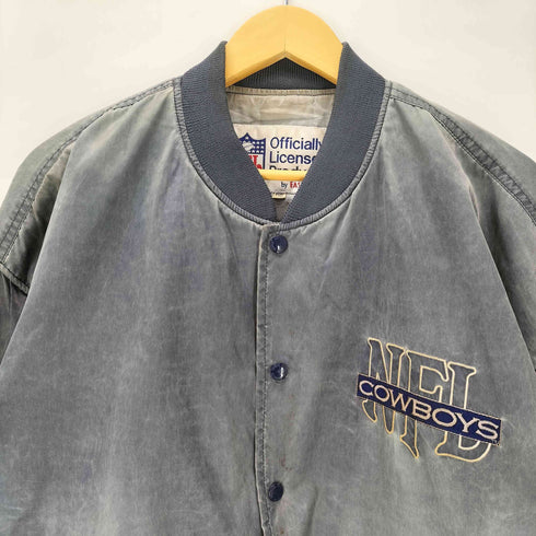 エヌエフエル NFL チームロゴ刺繍  スタジャン メンズ